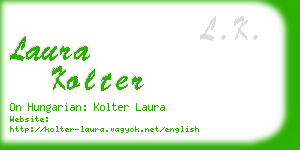 laura kolter business card